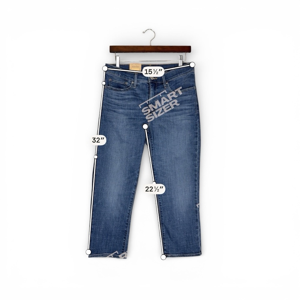 NEW Levis 311 Jeans Women 30 Blue Shaping Skinny Capri Medium Wash Zip Fly Denim - Picture 3 of 10